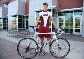 CMU cyclist Patric Rostel placed 11th at Track Nationals two weeks ago.