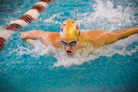 Multiple swimmers notched first and second place finishes this weekend in the first meet of the 2012-2013 season.