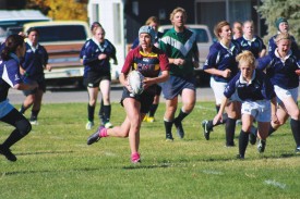 Women's rugby has dominated Utah State twice this season by a combined 211-7.