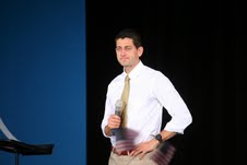 Vice-Presidential candidate Paul Ryan visited CMU to watch the final Presidential debate with supporters Monday night.