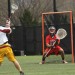 Junior midfielder James Sharp takes a shot on goal Saturday against Tampa in the 11-4 win.