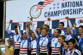 CMU's cycling team captured the track national championship this weekend with 1,077 points, 223 over second place finisher Air Force (854).