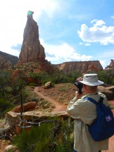 (Wayne Hopper captures Independence Monument while on a hike with professional photographer Donna Fullerton as part of the CNMA's Spring Walks & Talks series.)