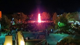 Bonfire mayhem. Photo: Clinton (Buddy) Brown