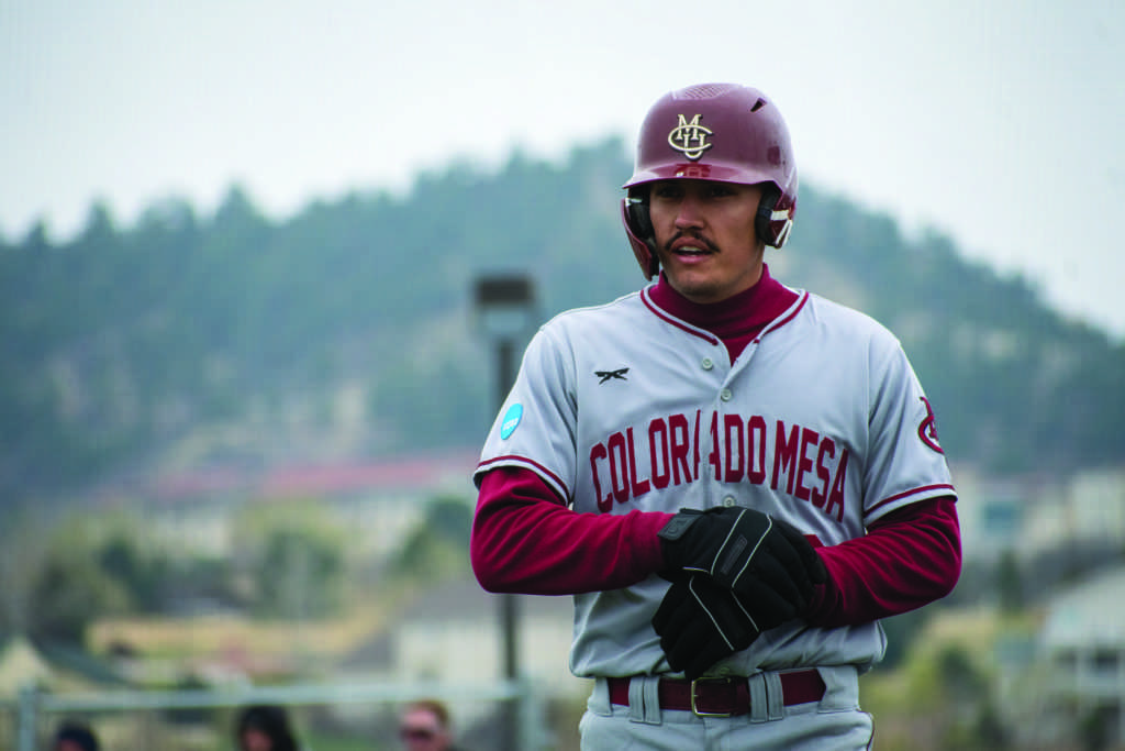 Robert Sharrar after scoring a run during a 12-6 win over Univeristy of Colorado -Colorado Springs.
Over the last two seasons, Robert Sharrar has amassed 178 hits, 29 homeruns and 125 RBIs. 
Image courtesy of Antonio Clark