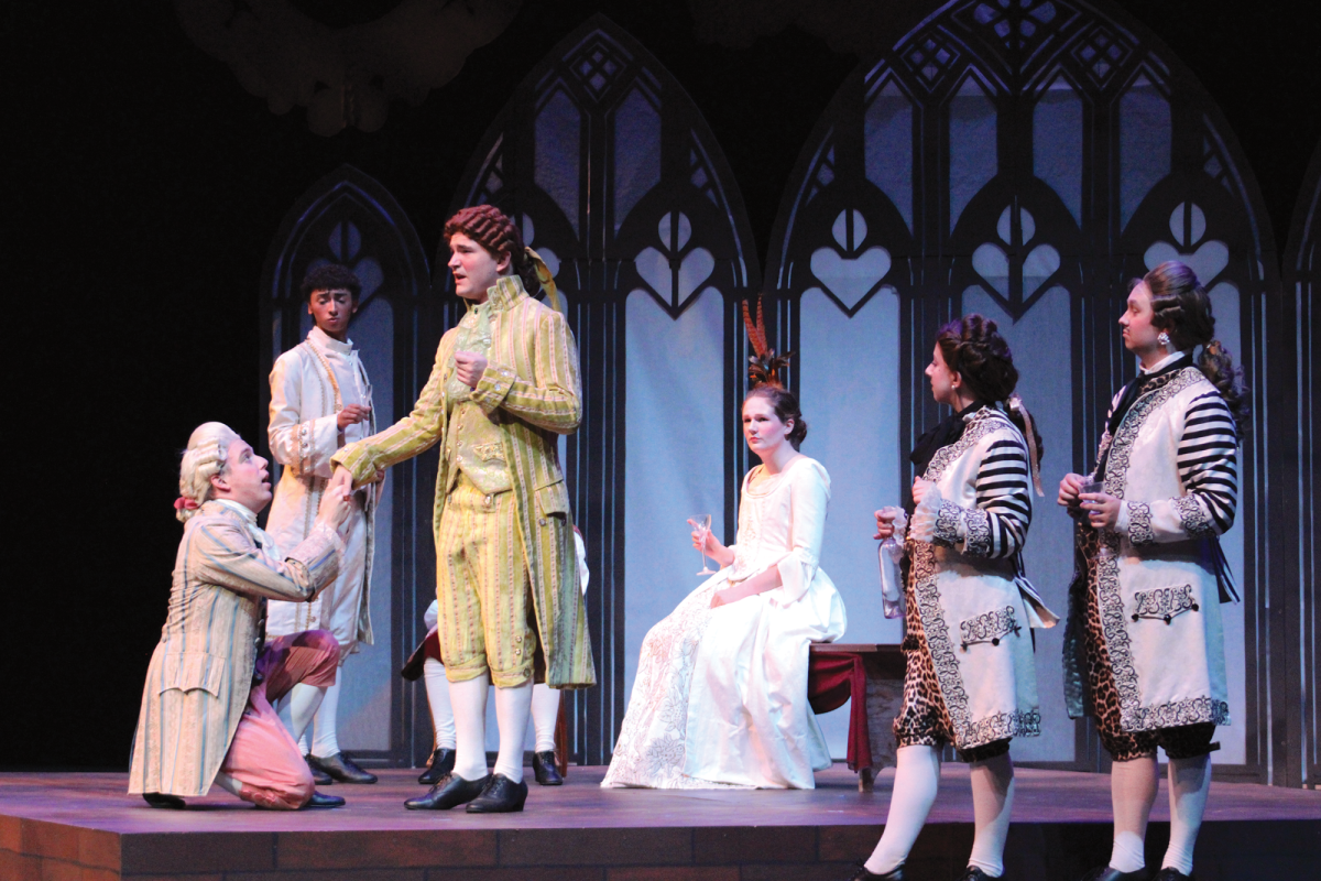 The cast of Amadeus during the final dress rehearsal for the show on Wednesday Sept. 25. "Amadeus" still has tickets available for its second weekend.
