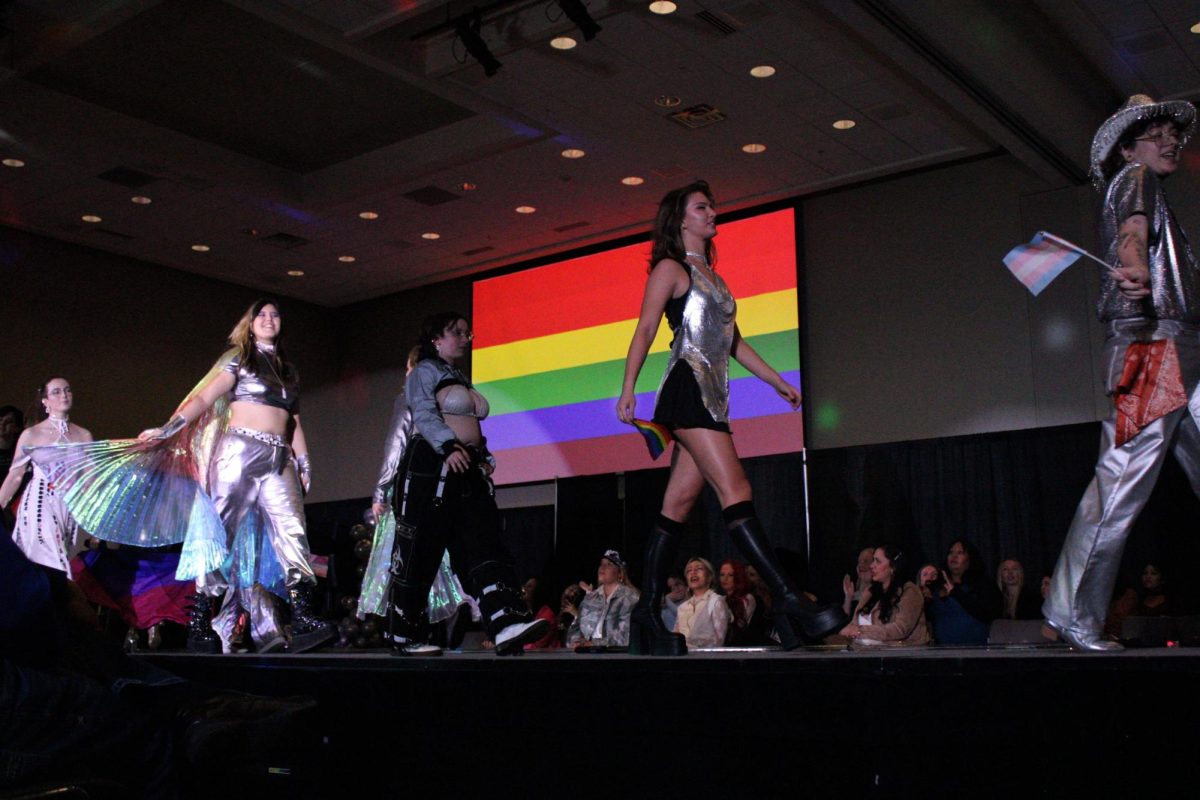 The Cultural Inclusion Council (CIC) fashion show in the spring of 2024. 
Queer solidarity is prominent on campus with events like this. 
