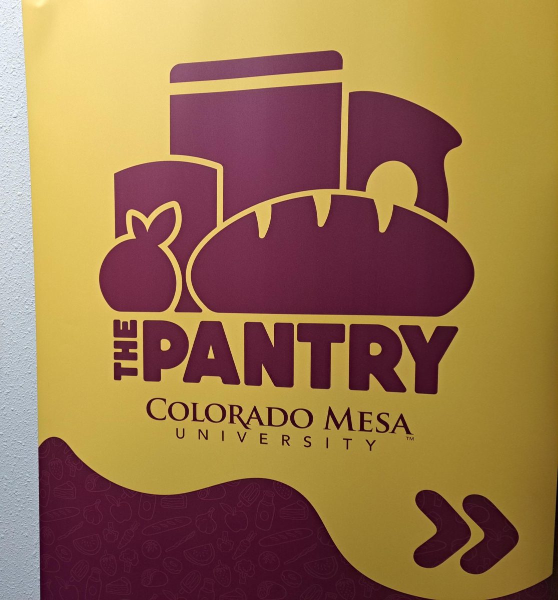 The Pantry’s sign and logo. The Pantry is CMU’s main resource for students facing food insecurity.
