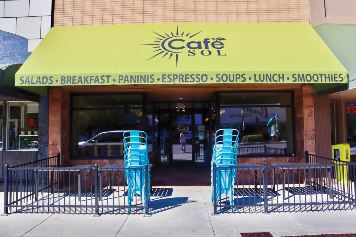 Cafe Sol, one of the many restaurants in downtown Grand Junction, did not see much of an effect when school started in August.