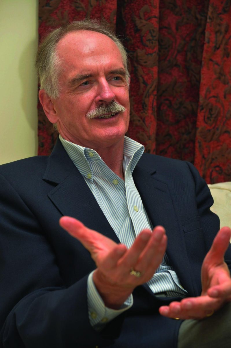 Jared Taylor was invited to speak at CMU and is a known white supremacist and eugenics advocate. 
\ Photo from American Renaissance