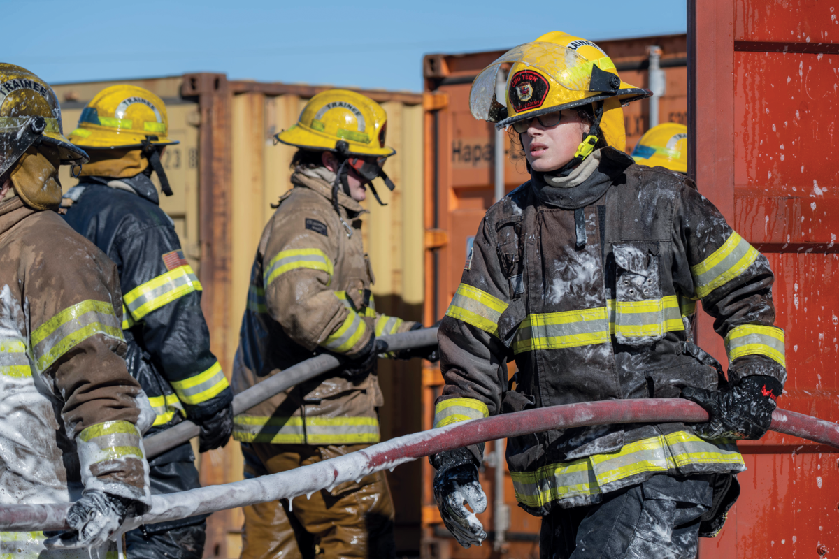 Fire Science trainers handling equipment for student training.
CMU Tech has developed strong connections over the years with GJFD, having GJFD employees consistently serving as trainers and instructors.
