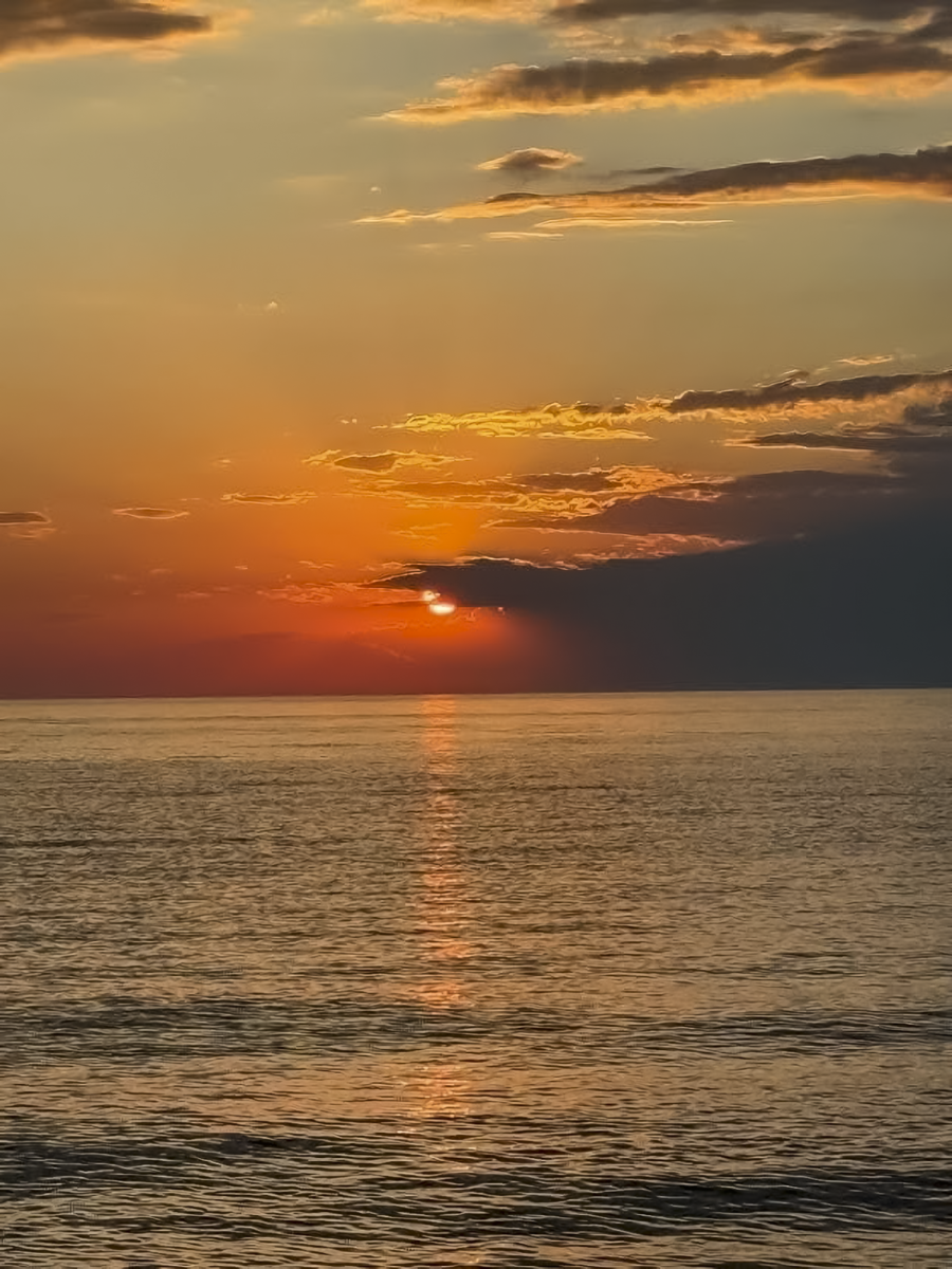 Lake Michigan at sunset