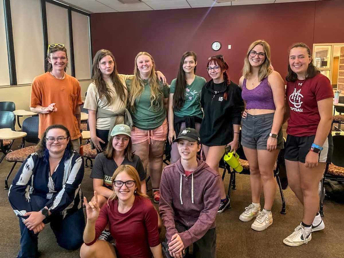 Psychology Club gathers to discuss the beginning of the semester and their progress on the new peer mentorship program. Courtesy of Psychology Club