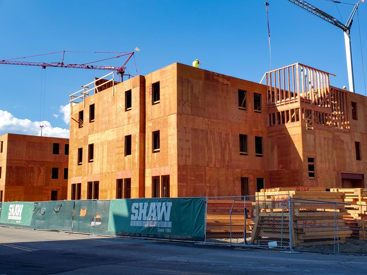 Shaw Construction began work on the Centennial Village Apartments during the summer. This on-going housing project is a part of the university’s new Formation District.
