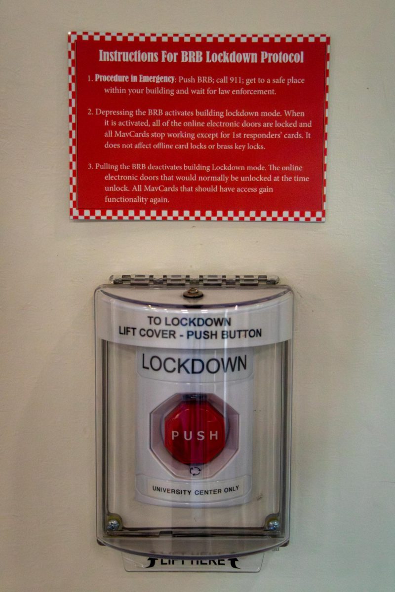 The University Center (UC) has a big red button (BRB) behind its help desk that building occupants can press to lock the UC’s entrances in emergency situations. CMU is using recently granted state funding to add a mass notification system to pair with BRBs in all campus facilities.