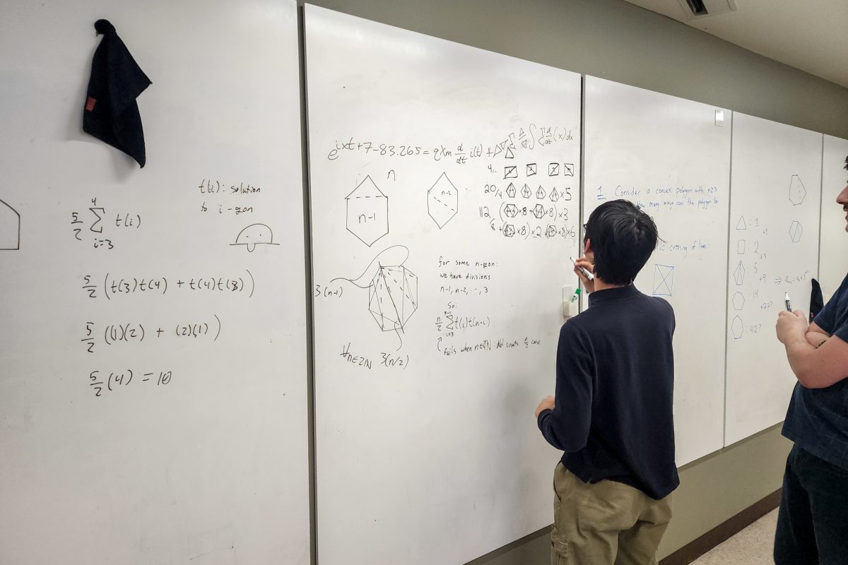 According to club advisor Dr. Megan Wendler, “Math Club is meant to be a fun, welcoming community where people can come and learn some really cool things about math. [...] Every Spring, [Math Club] organizes a Math Extravaganza event"